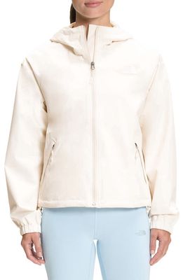 The North Face Voyage Waterproof Hooded Short Jacket in Gardenia White