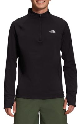 The North Face Winter Warm Essential Quarter Zip Shirt in Tnf Black