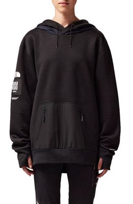 The North Face x Undercover SOUKUU DotKnit Double Hoodie in Tnf Black/Aviator Navy