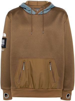 The North Face x Undercover Soukuu DotKnit hoodie - Brown