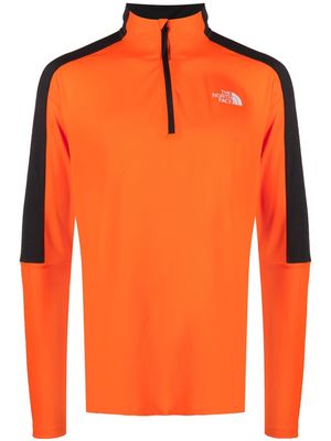 The North Face zip-up long-sleeve T-shirt - Orange