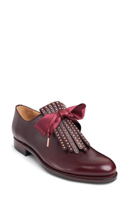 The Office of Angela Scott Ms. Jane Kiltie Loafer in Burgundy