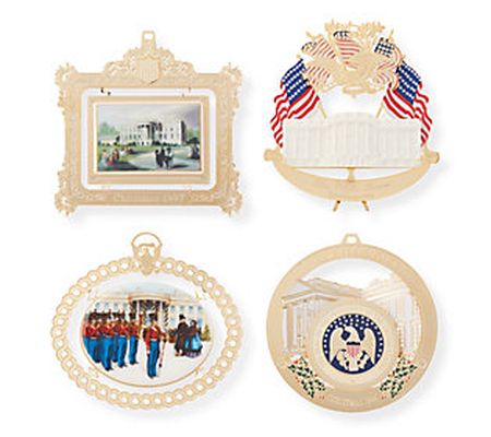 The Official White House Christmas Ornament Set 1994 to 1997