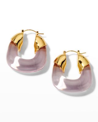 The Organic Lavender Hoop Earrings
