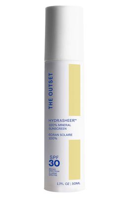 The Outset Hydrasheer 100% Mineral Sunscreen with Snow Mushroom in None 