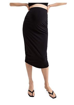 The Over The Bump Maternity Body Midi Skirt