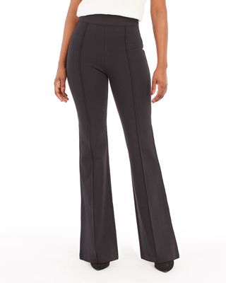 The Perfect Black High-Rise Flare Pants