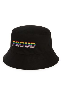 The Phluid Project Proud Bucket Hat in Black
