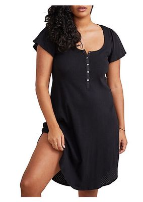 The Pointelle Maternity Nursing Friendly Nightgown