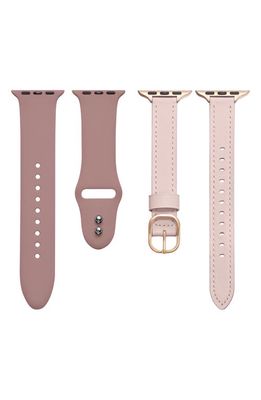 The Posh Tech Assorted 2-Pack Apple Watch® Watchbands in Light Pink /Rose 