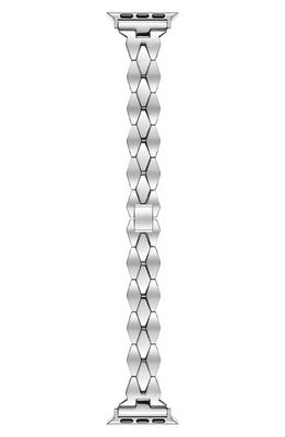 The Posh Tech Ava Stainless Steel Apple Watch Watchband in Silver