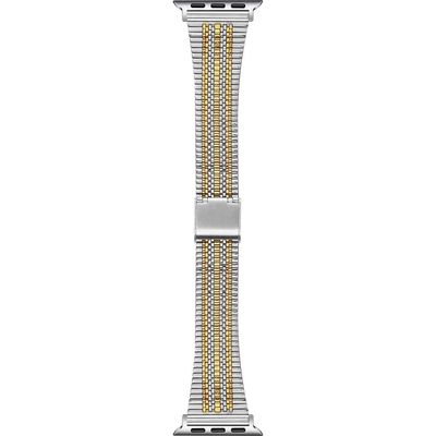 The Posh Tech Eliza Stainless Steel Apple Watch® Watchband in Silver/Gold 