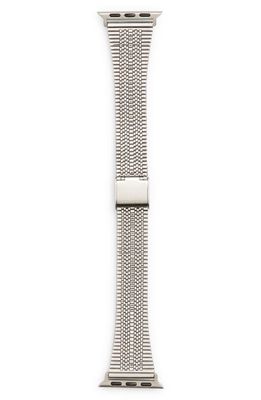 The Posh Tech Eliza Stainless Steel Apple Watch Watchband in Silver
