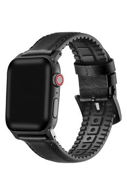 The Posh Tech Leather 23mm Apple Watch® Watchband in Black