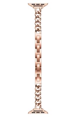 The Posh Tech Nikki Stainless Steel Apple Watch® Watchband in Rose Gold 