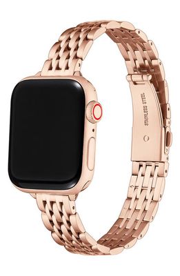 The Posh Tech Rainey 15mm Apple Watch® Watchband in Rose Gold