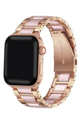 The Posh Tech Resin Detail 23mm Apple Watch Bracelet Watchband in Rose Gold
