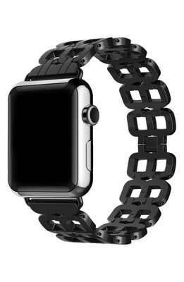 The Posh Tech Stainless Steel 22mm Apple Watch® Bracelet Watchband in Black