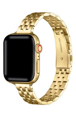 The Posh Tech Tess Stainless Steel Apple Watch Watchband in Gold