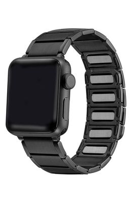 The Posh Tech Wide Link 23mm Magnetic Apple Watch® Bracelet Watchband in Black