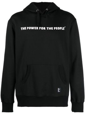 The Power For The People chest-logo hoodie - Black