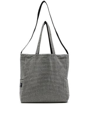The Power For The People houndstooth tote bag - Black