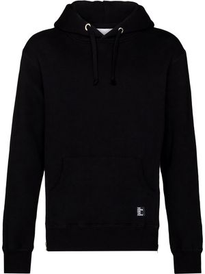 The Power For The People logo-print cotton hoodie - Black