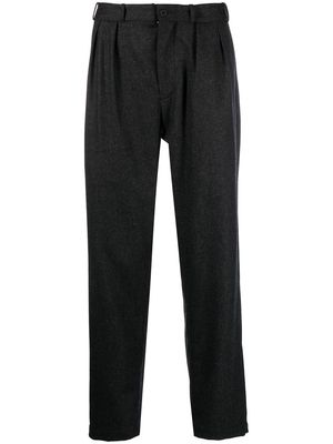 The Power For The People pleat-detailing straight-leg trousers - Grey