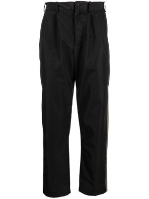 The Power For The People side-stripe tailored trousers - Black