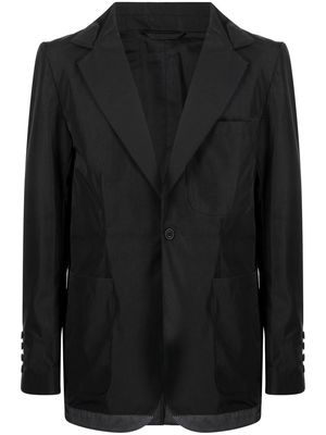 The Power For The People single-breasted blazer - Black