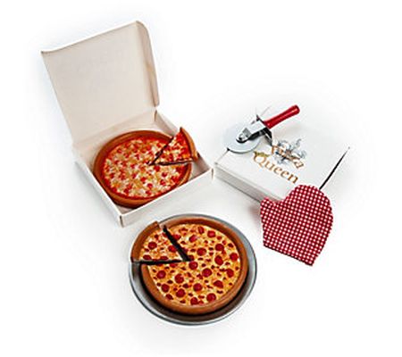 The Queen's Treasures 18" Doll Pizza Set with P an