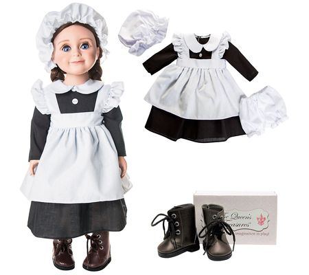 The Queen's Treasures 18" Kitchen Maid Clothes nd Boots