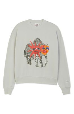 THE RAD BLACK KIDS Glampard Cotton Graphic Sweatshirt in Gray