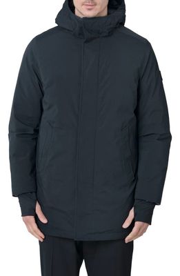 The Recycled Planet Company Everdas Water Resistant & Windproof Down Parka in Black