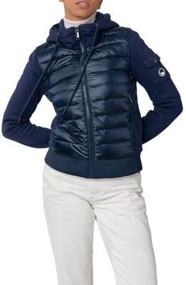 The Recycled Planet Company Luna Recycled Nylon Down Puffer Jacket in Midnight
