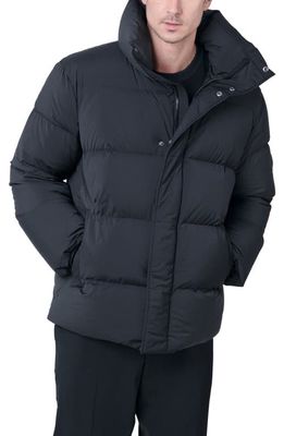 The Recycled Planet Company Miho Water Repellent Recycled Down Puffer Jacket in Black