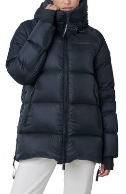 The Recycled Planet Company Orsa Water Resistant Down Puffer Jacket in Black