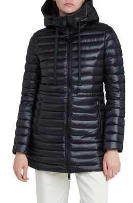 The Recycled Planet Company Roma Hooded Down Puffer Jacket in Black