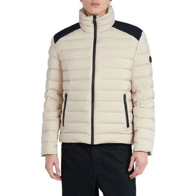 The Recycled Planet Company Stad Water Resistant Down Puffer Jacket in Feather Grey