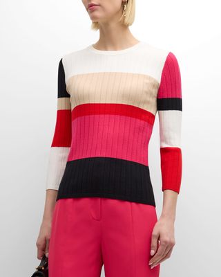 The Remy Ribbed Colorblock Sweater