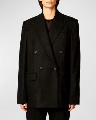 The Ren Oversize Wool Suit Jacket
