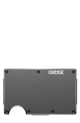 the Ridge Metal Aluminum RFID Cash Strap in Gunmetal/Aluminum 