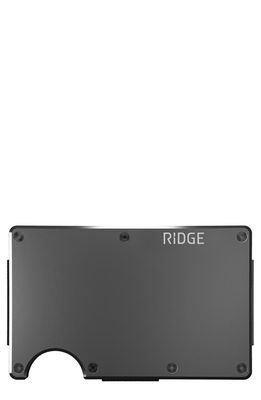 the Ridge Metal Aluminum RFID Cash Strap in Gunmetal 