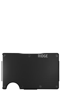 the Ridge Metal Aluminum RFID Cash Strap in Royal Black 