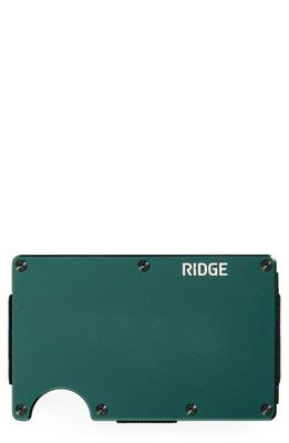 the Ridge RFID-Blocking Aluminum Money Clip Wallet in Forest Green 