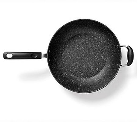 THE ROCK by Starfrit 12.5 in. Nonstick Wok with Helping Handle