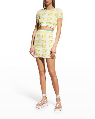 The Rosie Lemon Mini Skirt