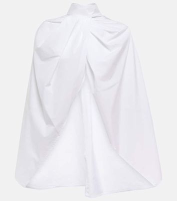 The Row Aleida cotton cape shirt
