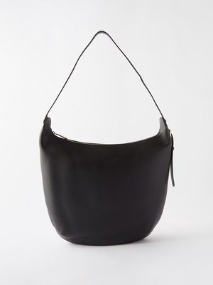 The Row - Allie Leather Shoulder Bag - Womens - Black