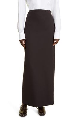 The Row Alumo Straight Fit Skirt in Black